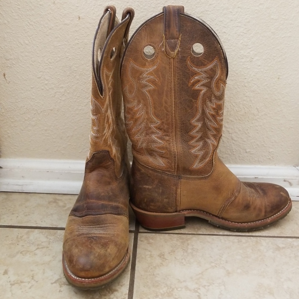 Tan cowboy boots